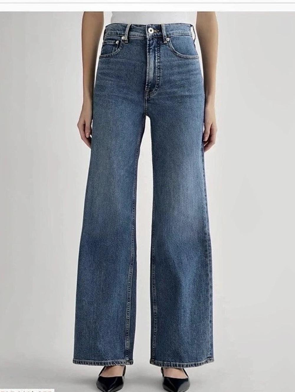 Everlane Way-High Jean Straight Leg Jeans in Blue Waist 28 Like New